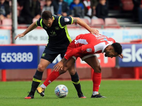 Jordan Roberts is a doubt for Crawley’s clash with Accrington