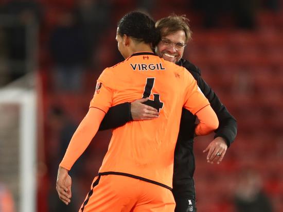 Jurgen Klopp praises Virgil van Dijk after winning return to Southampton