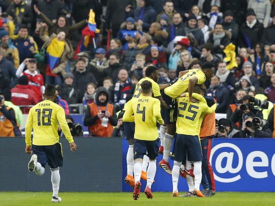 France 2 - 3 Colombia: Late Juan Fernando Quintero goal sees Colombia stun France with comeback win