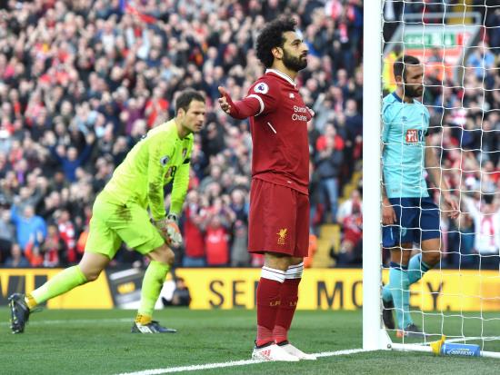 Liverpool 3 - 0 AFC Bournemouth: Unstoppable Salah makes it 40 for the season as Reds sweep aside Bournemouth
