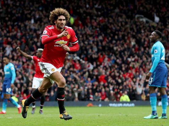 Manchester United 2 - 1 Arsenal: Fellaini denies Wenger on his final visit to Old Trafford as Arsenal boss