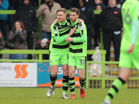 Forest Green to check on duo ahead of Grimsby clash