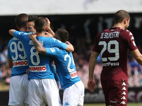 Napoli title hopes almost extinguished after Torino draw