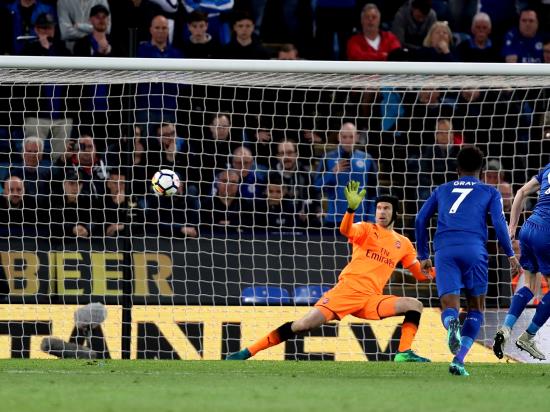 Vardy maintains his impressive scoring record against Arsenal as Leicester win
