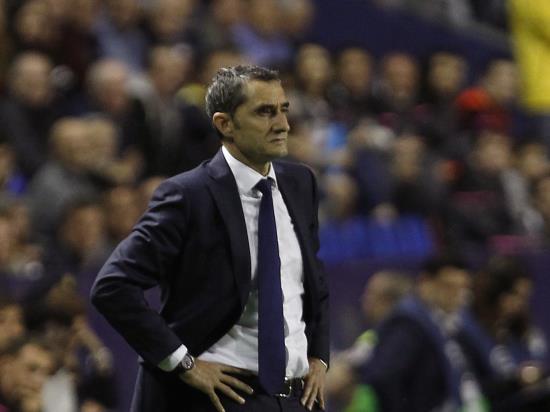 Ernesto Valverde doesn’t blame Barcelona’s defenders for Levante defeat