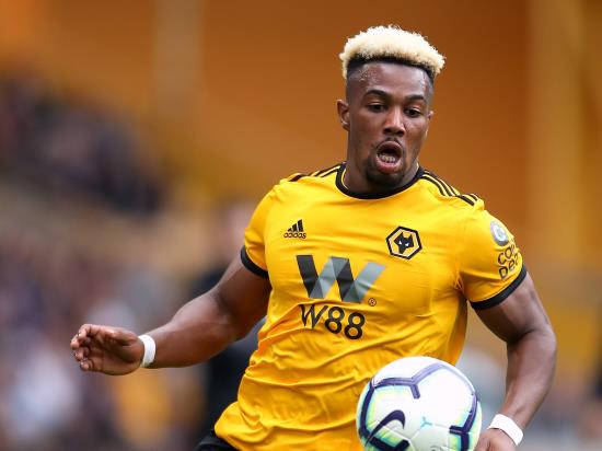 Adama Traore still warming the bench for Wolves