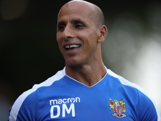 Dino Maamria disappointed by Ben Nugent’s sending off