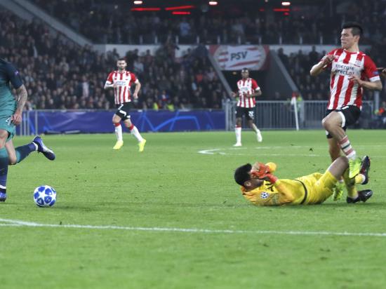 Tottenham on brink of Champions League exit after PSV draw
