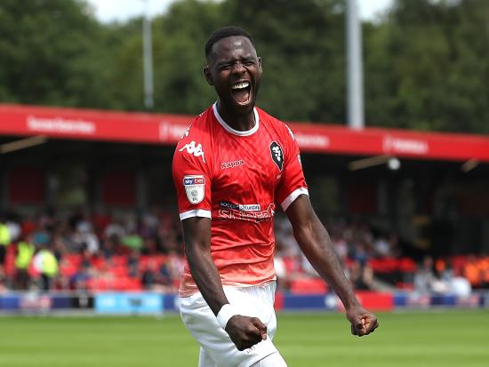 Emmanuel Dieseruvwe scores twice as Salford get off to Football League flyer
