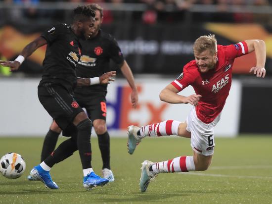 Manchester United’s woes on the road continue as they draw with AZ Alkmaar