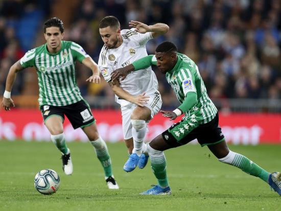 Real Madrid miss chance to go top after Betis stalemate