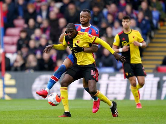 Palace and Watford continue feud with Jordan Ayew’s strike settling matters