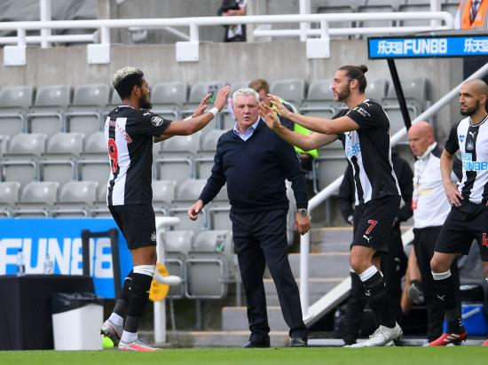 Steve Bruce delighted to have Joel in Toon as Brazilian scores overdue goal