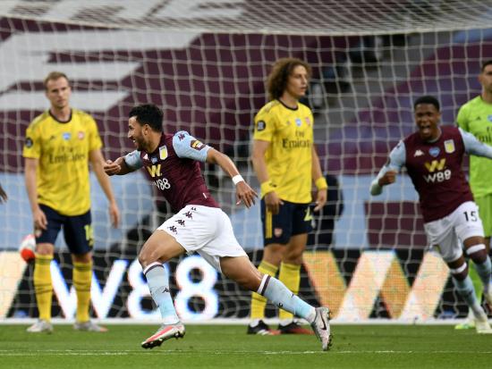 Aston Villa move out of the Premier League relegation zone with win over Arsenal