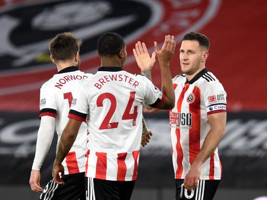 Billy Sharp fires Sheffield United to long overdue first Premier League victory