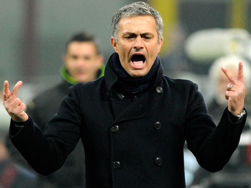 Jose Mourinho in Double-Breasted Coat