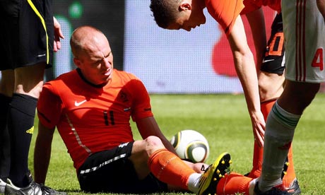 Holland keep Arjen Robben in World Cup 2010 squad despite injury
