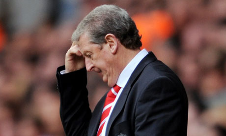 Roy Hodgson shows signs of mounting stress at struggling Liverpool