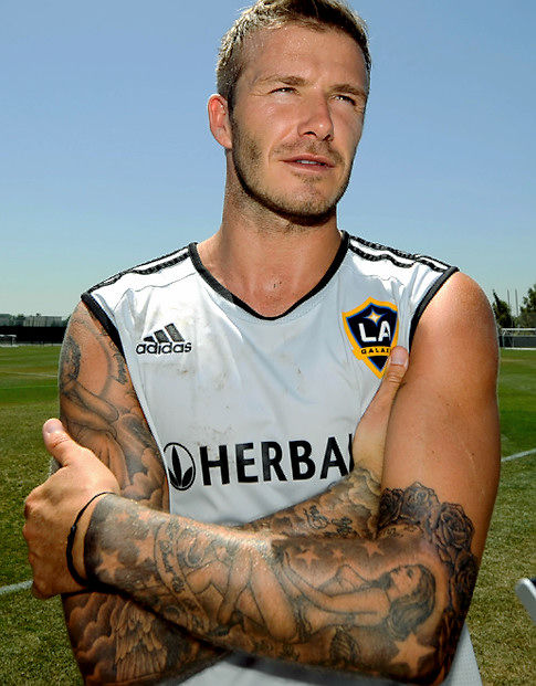 david beckham tattoos 2011. Beckham#39;s Tattoos across his