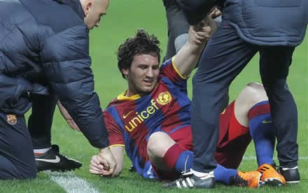 Messi leads Barcelona injury list after Sevilla