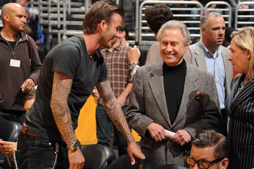Nice View at the LA Lakers: David Beckham, Drew Barrymore, Bradley Cooper and more
