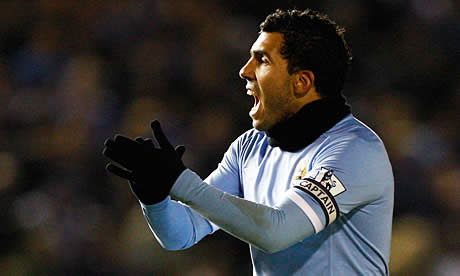 Carlos Tevez set to feature for Manchester City against Tottenham