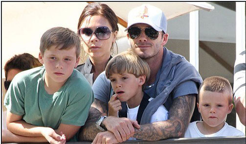 David Beckham posts picture of Victoria Beckham's baby bump