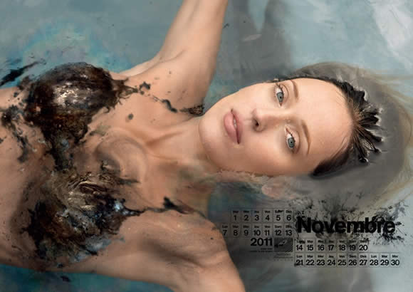 Oil Bikini Calendar by Surfrider Foundation
