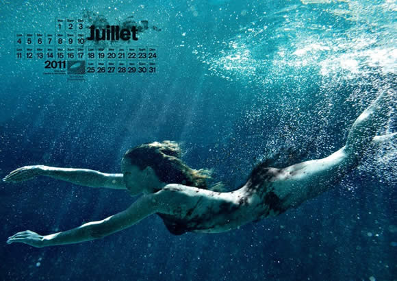 Oil Bikini Calendar by Surfrider Foundation