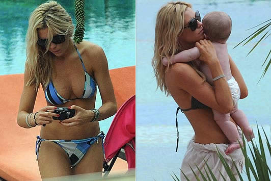 Abbey is little Miss Clancy pants - Model sizzles on holiday with hubby Peter Crouch