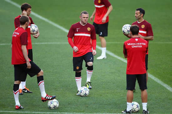 Manchester United trains for Championship League