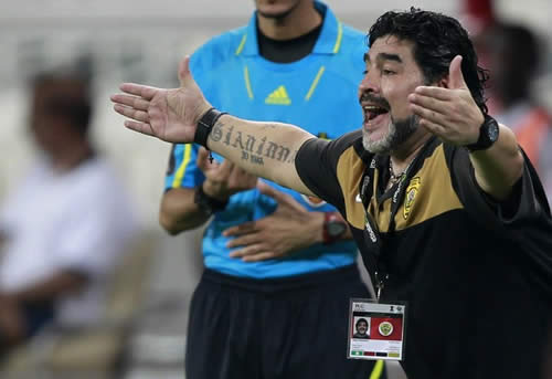 Maradona loses 1st match in charge of Al Wasl