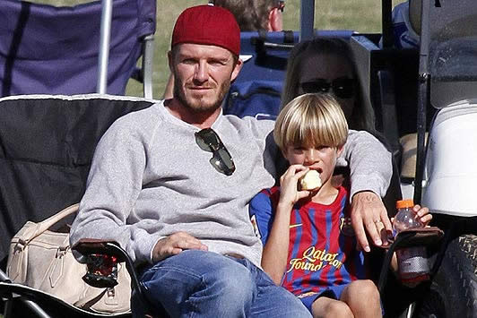 David Beckham's just Messi-ng about