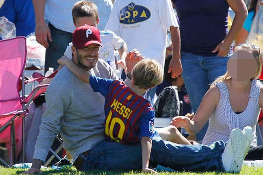 David Beckham's just Messi-ng about