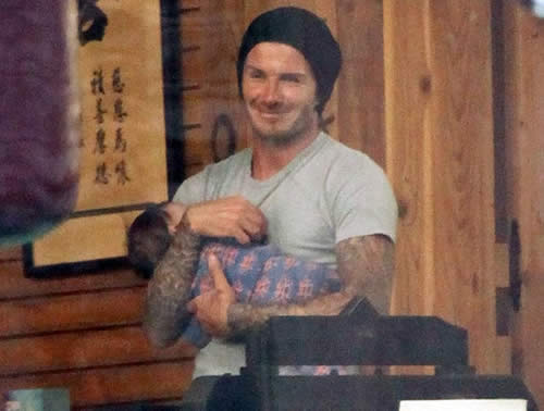David Beckham: I love buying hair bows for Harper