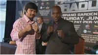 Pacquiao and Bradley Jr. promote fight