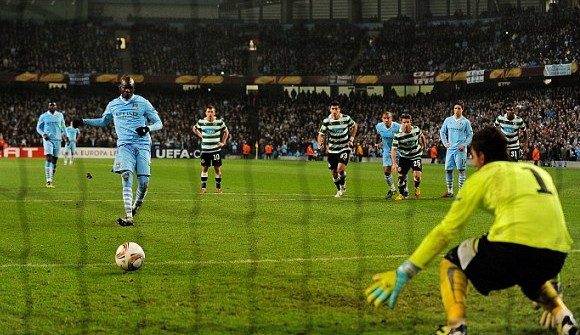 Manchester City 3 Sporting Lisbon 2 (agg 3-3): Mancini's men out despite comeback
