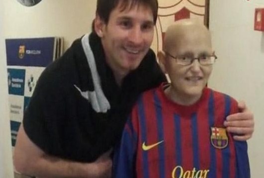 Cancer lad’s inspiration drives Messi