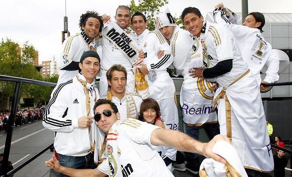 Real Madrid celebrated their victory
