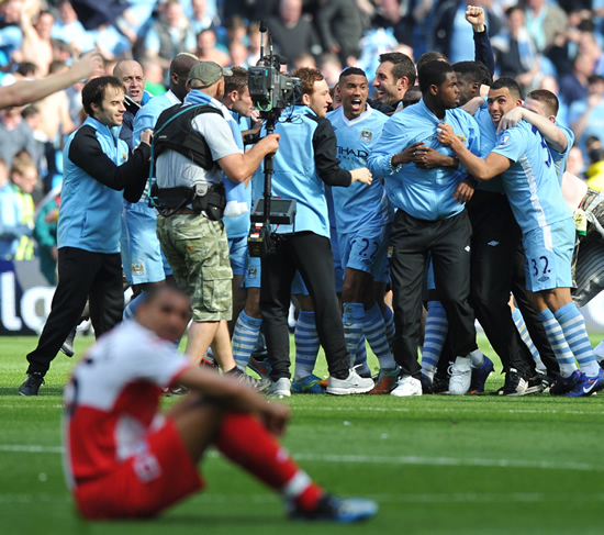 Manchester City celebrate title win