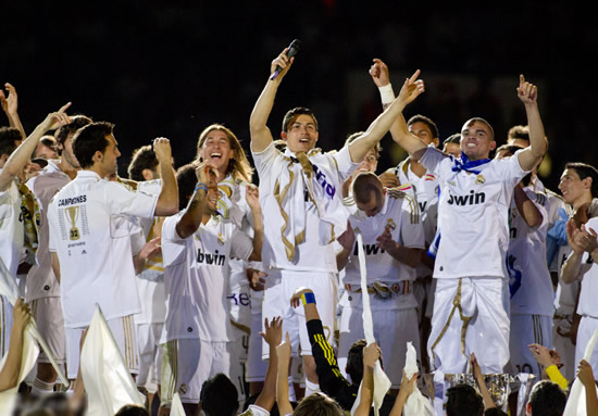 Real Madrid's title celebration - Real Madrid hit 100-points mark in La Liga final