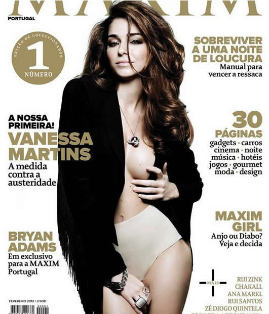 Portuguese star actress Vanessa Martin on magazin