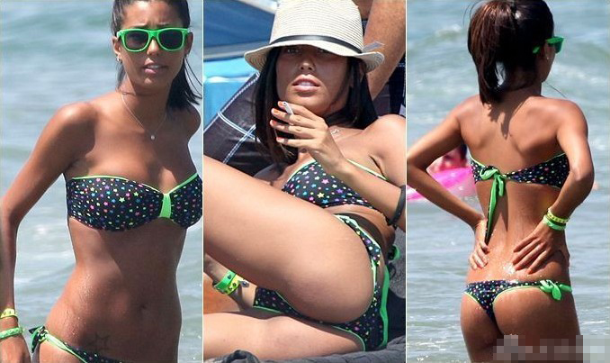Alessandro Matri's girlfriend goes to the seaside for a holiday