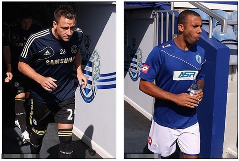 Players gang up on Terry: Park joins Ferdinand race protest by snubbing Chelsea captain