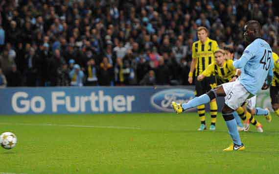 Manchester City 1-1 Borussia Dortmund: Ice cool Balotelli rescues precious Champions League point for Mancini’s men