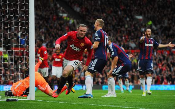 Manchester United 4-2 Stoke City: Rooney recovers from own goal to fire hosts to victory