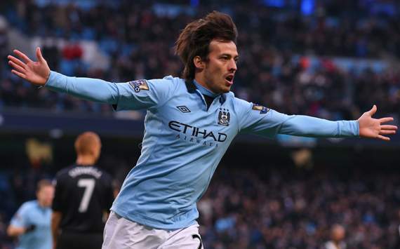 Manchester City 2-0 Fulham: Silva double reduces the gap at the top to four points