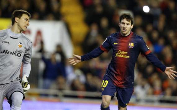 Valencia 1-1 Barcelona: Messi penalty denies Los Che