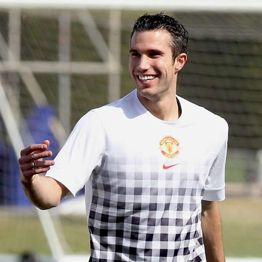 Whistle while Man U work! RVP’s in tune with Old Trafford pals