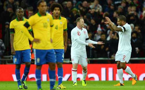 England 2-1 Brazil: Rooney & Lampard secure Wembley win